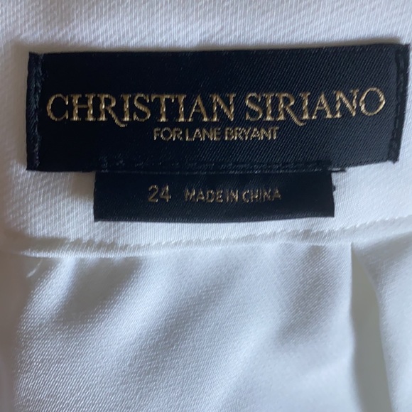 CHRISTIAN SIRIANO X LANE BRYANT WHITE SKIRT 24 - Picture 7 of 9